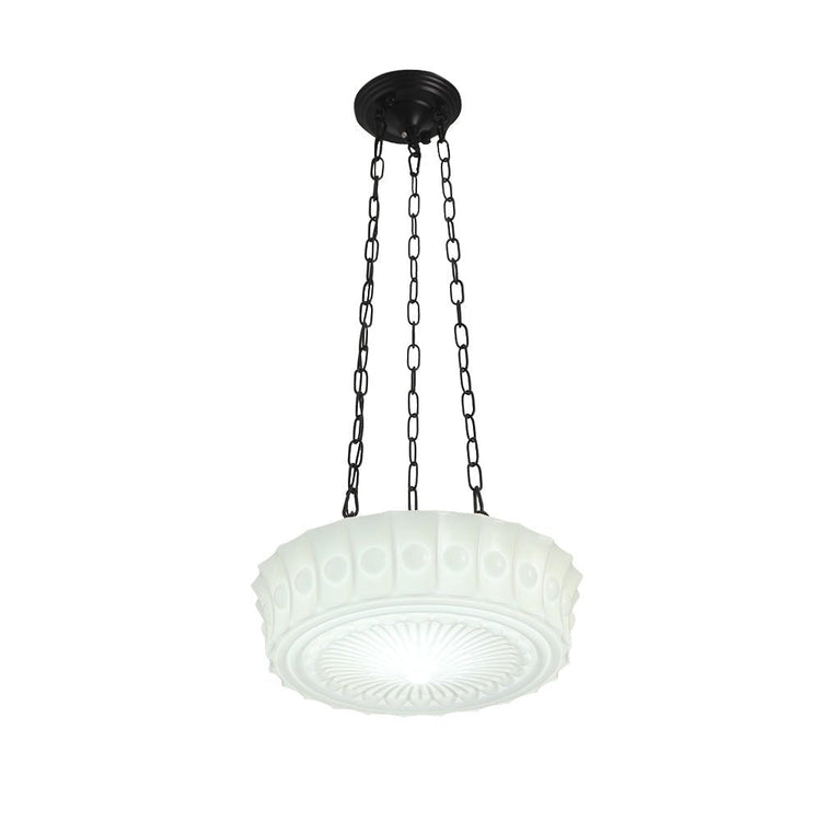 Suspension Salle à Manger en Verre Blanc 35 cm