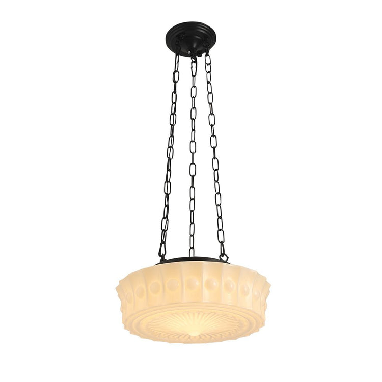 Suspension Salle à Manger en Verre Blanc 35 cm