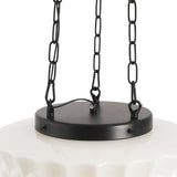 Suspension Salle à Manger en Verre Blanc 35 cm
