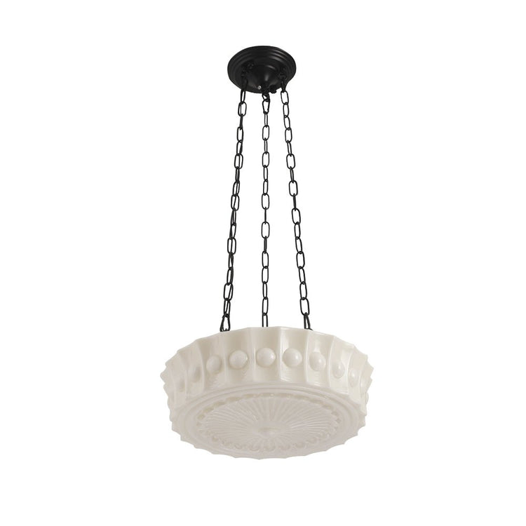 Suspension Salle à Manger en Verre Blanc 35 cm