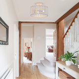 Plafonnier Salon Rond en Bois