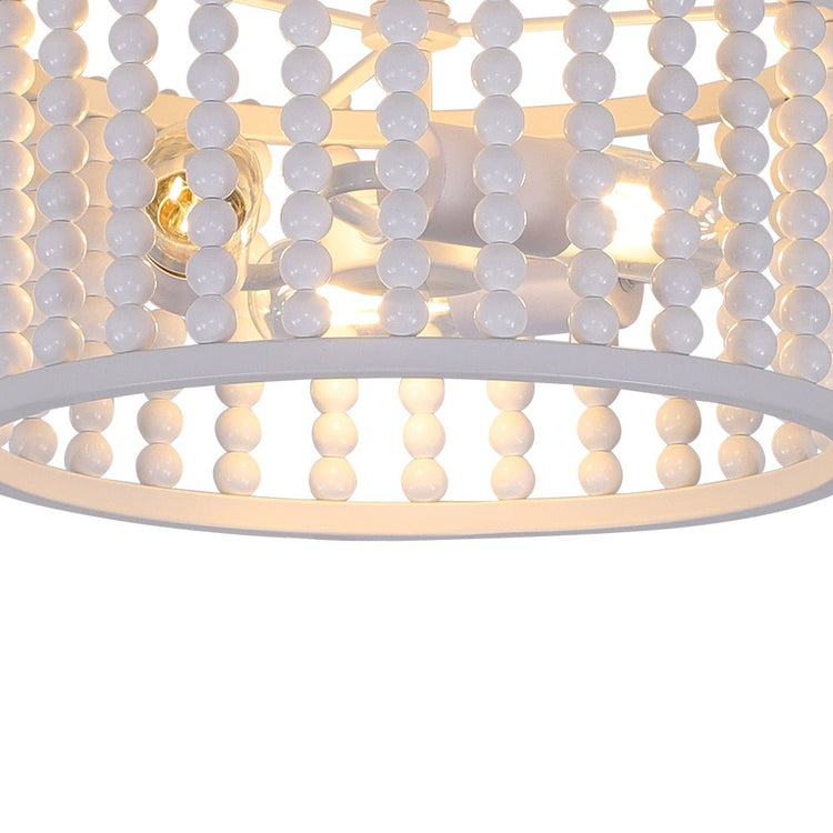 Plafonnier Salon Rond en Bois