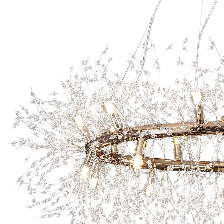 Lustre Salon Feu D'Artifice en Laiton
