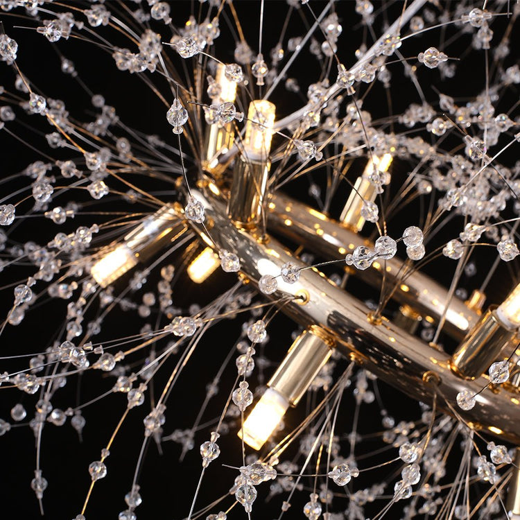 Lustre Salon Feu D'Artifice en Laiton