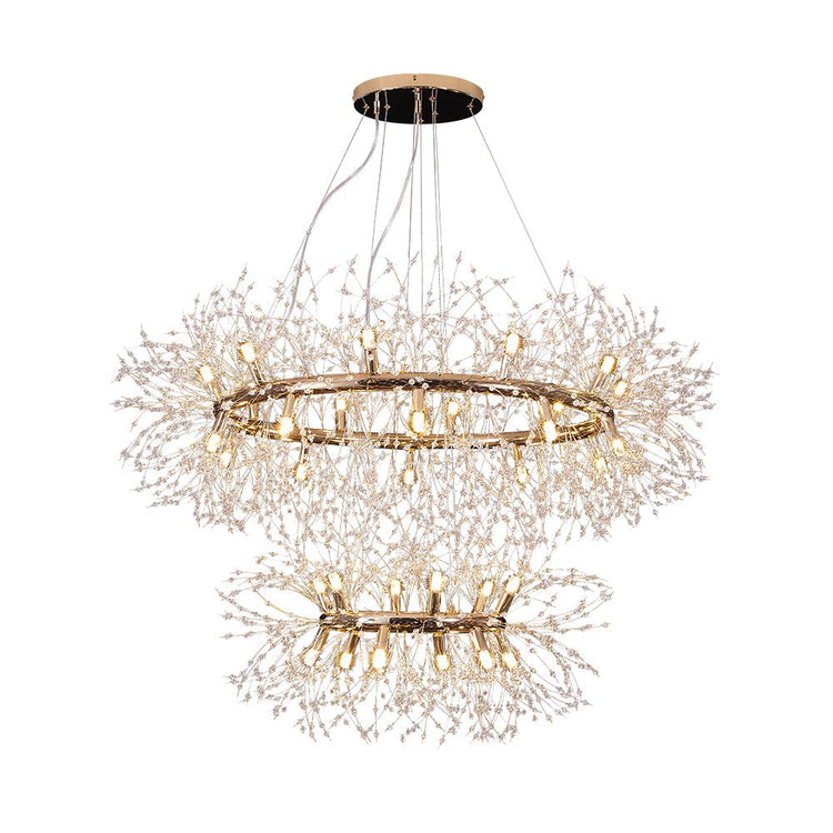 Lustre Salon Feu D'Artifice en Laiton