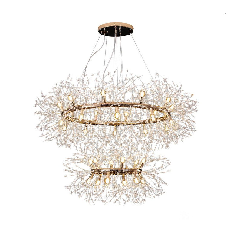 Lustre Salon Feu D'Artifice en Laiton