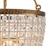 Lustre Salle à Manger 4 Lumières en Cristal