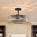 Plafonnier Cuisine Tambour en Cristal