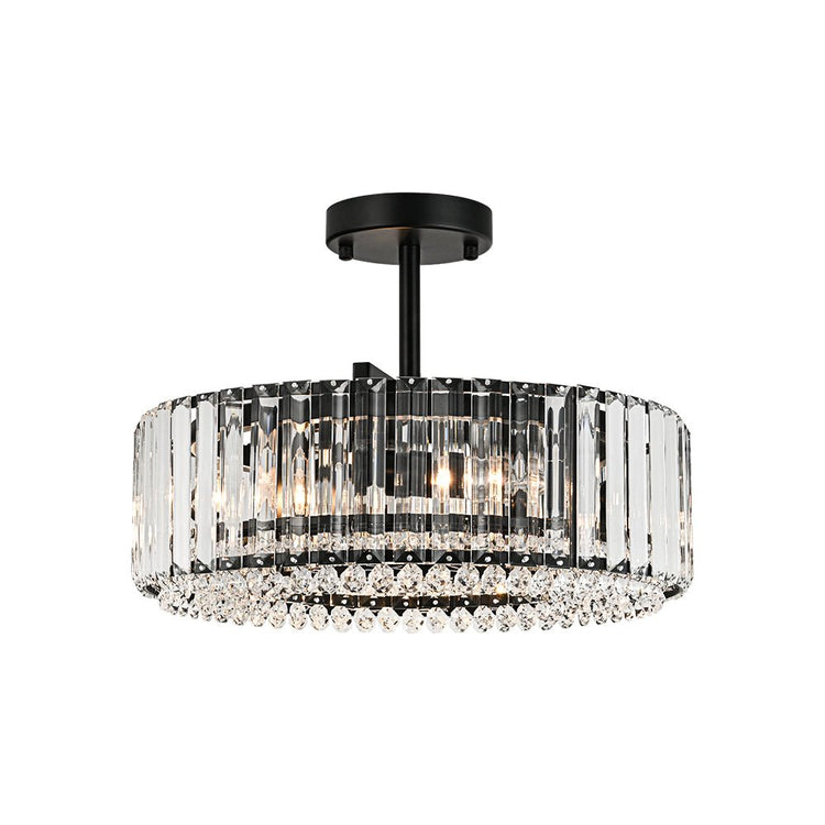 Plafonnier Cuisine Tambour en Cristal