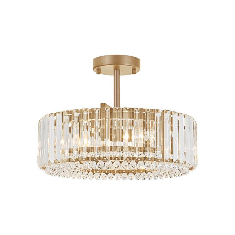 Plafonnier Cuisine Tambour en Cristal