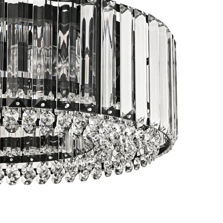 Plafonnier Cuisine Tambour en Cristal