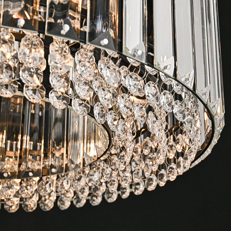 Plafonnier Cuisine Tambour en Cristal