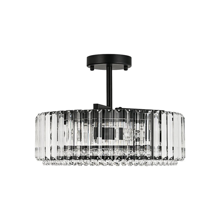 Plafonnier Cuisine Tambour en Cristal