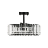 Plafonnier Cuisine Tambour en Cristal