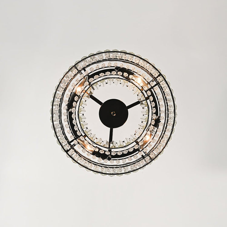 Plafonnier Cuisine Tambour en Cristal