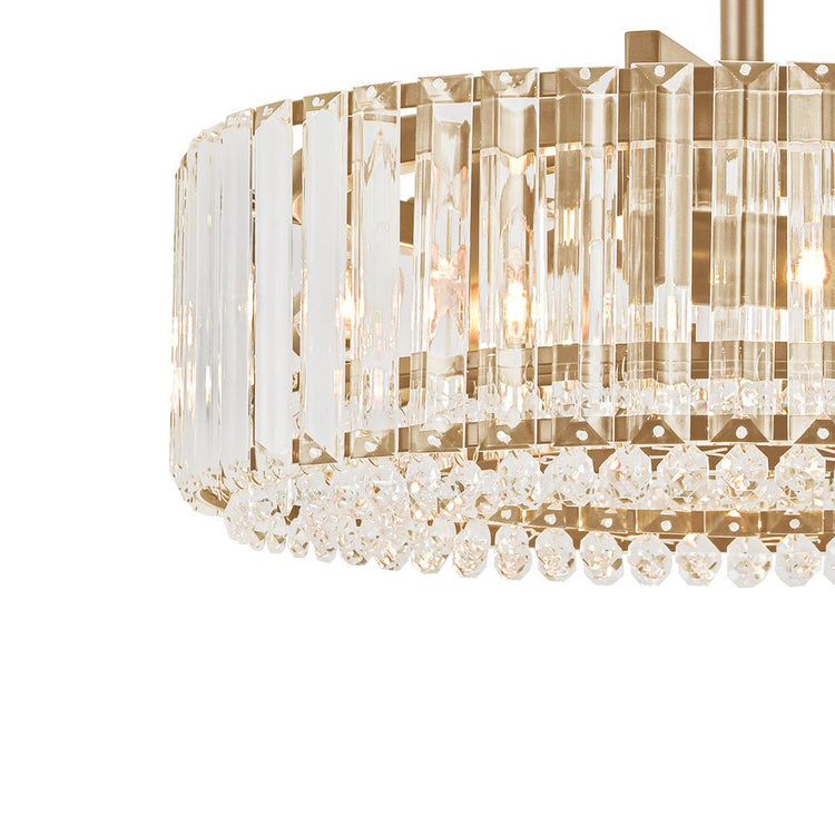 Plafonnier Cuisine Tambour en Cristal