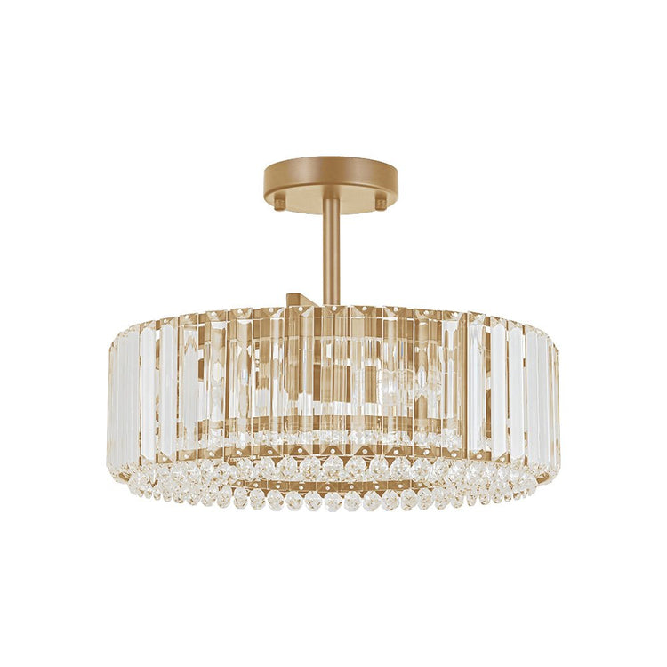 Plafonnier Cuisine Tambour en Cristal