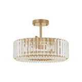 Plafonnier Cuisine Tambour en Cristal