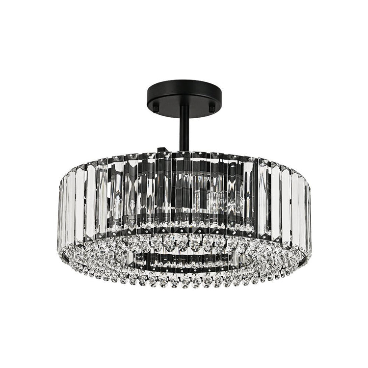 Plafonnier Cuisine Tambour en Cristal