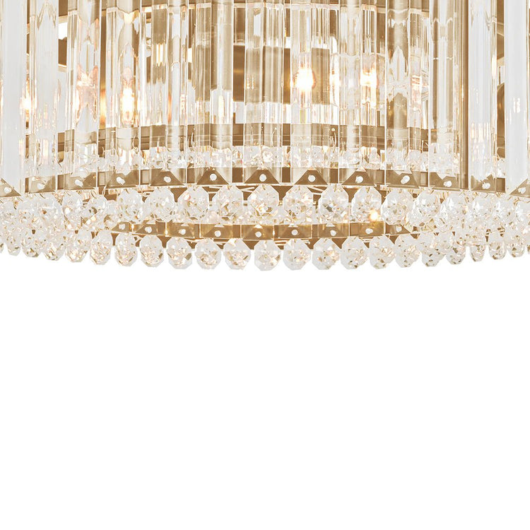 Plafonnier Cuisine Tambour en Cristal