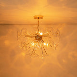 Plafonnier Salon Soleil en Verre