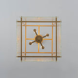 Suspension Salle à Manger Lanterne 4 Lumières en Verre