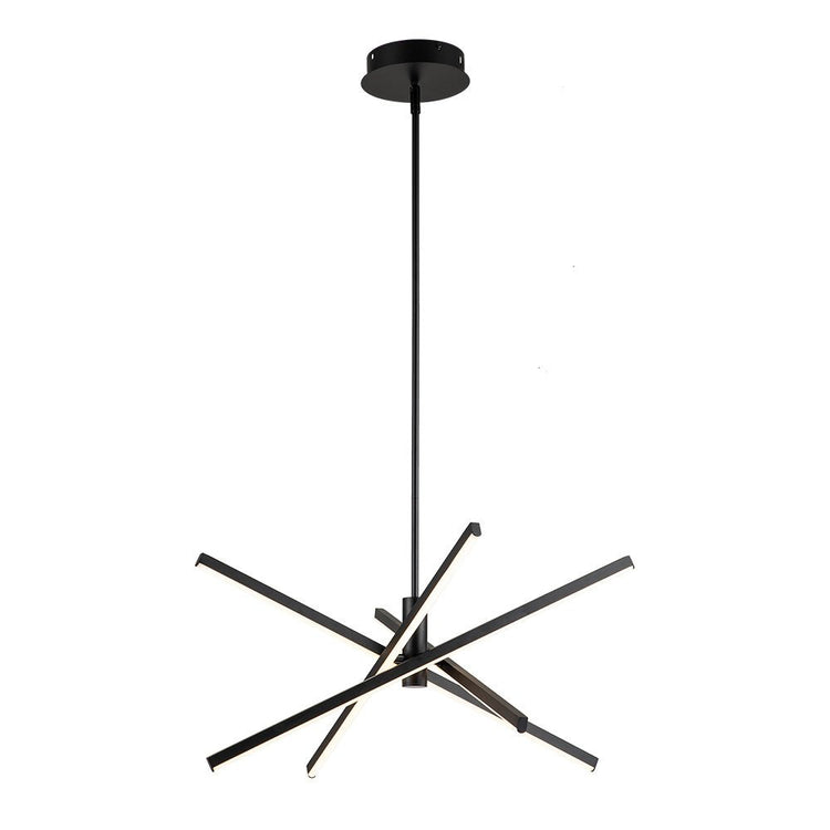 Lustre Salle à Manger Spoutnik 4 Lumières en Laiton