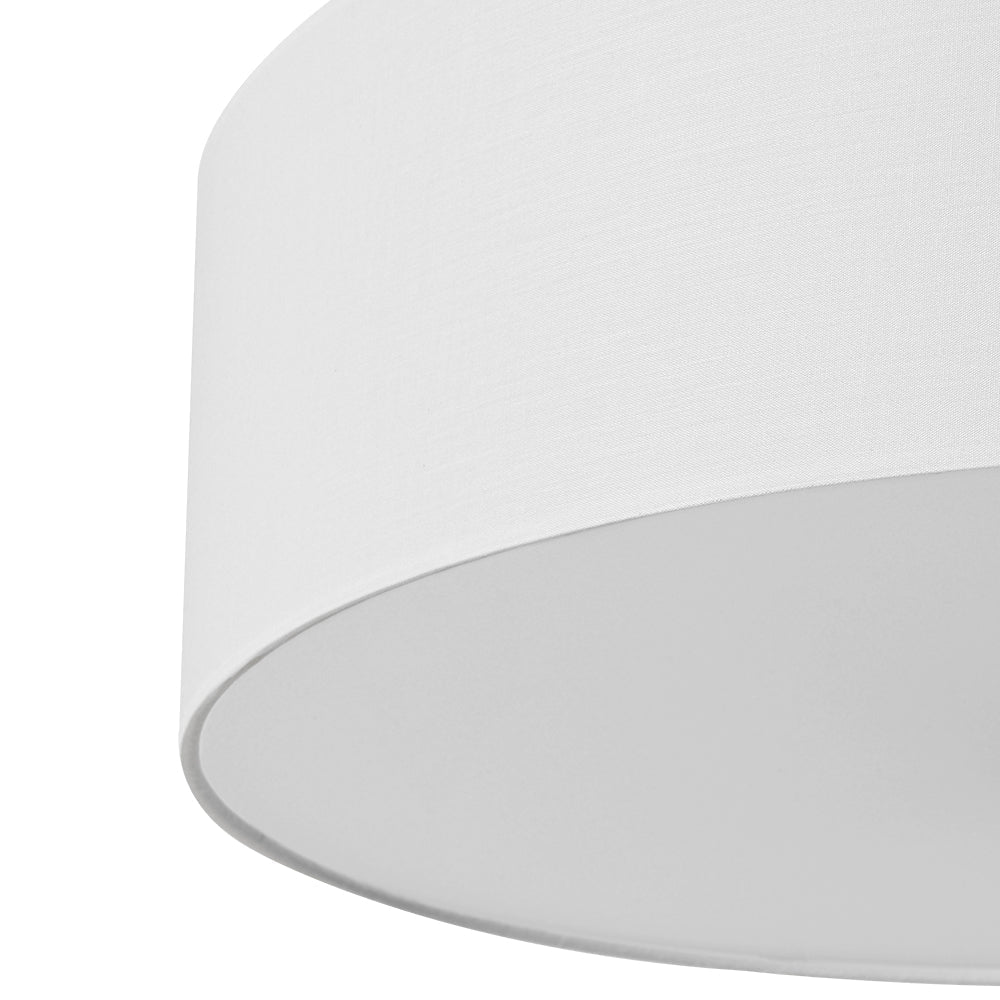 Plafonnier 4 Lumières Lin Tambour pour Cuisine