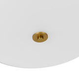 Plafonnier 4 Lumières Lin Tambour pour Cuisine