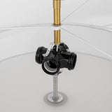 Plafonnier 4 Lumières Lin Tambour pour Cuisine