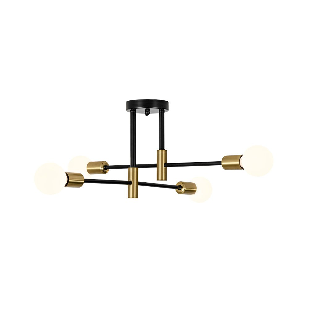 Lustre 4 Lumières Minimaliste Sputnik Plafonnier Semi-Encastré