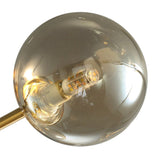Plafonnier Salon Globe en Verre Gris