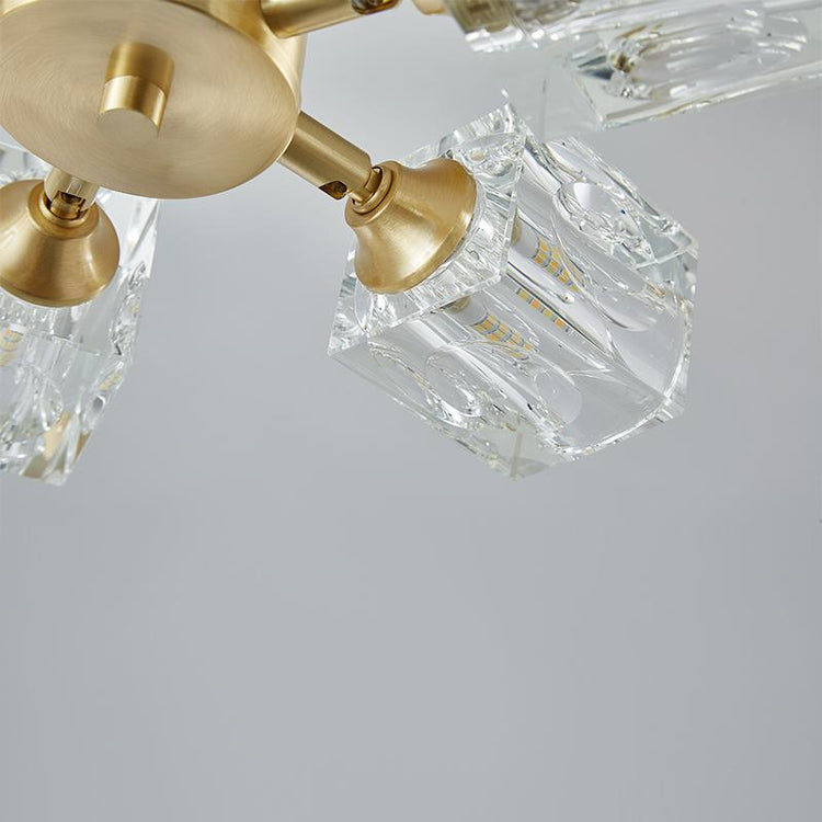 Plafonnier Salon Carré en Cristal