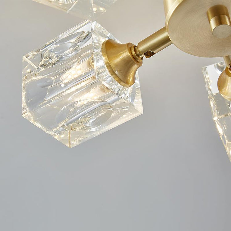 Plafonnier Salon Carré en Cristal