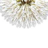 Lustre Cristal 5 Lumières Pissenlit Semi-Encastré pour Salon