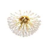 Lustre Cristal 5 Lumières Pissenlit Semi-Encastré pour Salon