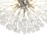 Lustre Cristal 5 Lumières Pissenlit Semi-Encastré pour Salon