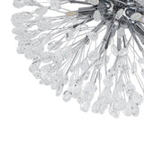 Lustre Cristal 5 Lumières Pissenlit Semi-Encastré pour Salon