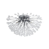 Lustre Cristal 5 Lumières Pissenlit Semi-Encastré pour Salon