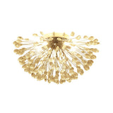 Lustre Cristal 5 Lumières Pissenlit Semi-Encastré pour Salon