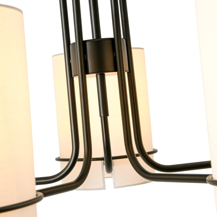 Lustre Salon Cylindre en Tissu