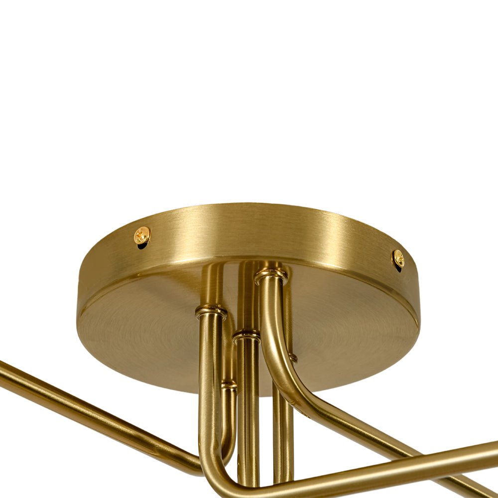 Lustre 5 Lumières Spirale Sputnik Plafonnier Semi-Encastré