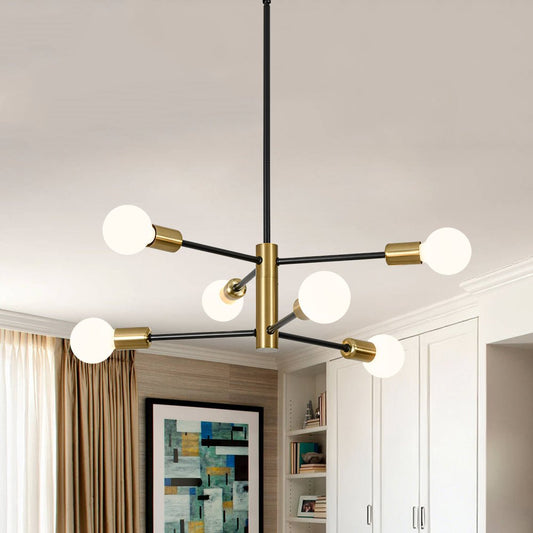 Lustre Design 6 Lumières Minimaliste Sputnik