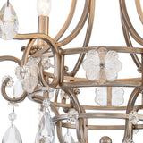 Lustre Salle à Manger 6 Lumières en Cristal