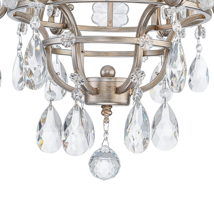 Lustre Salle à Manger 6 Lumières en Cristal