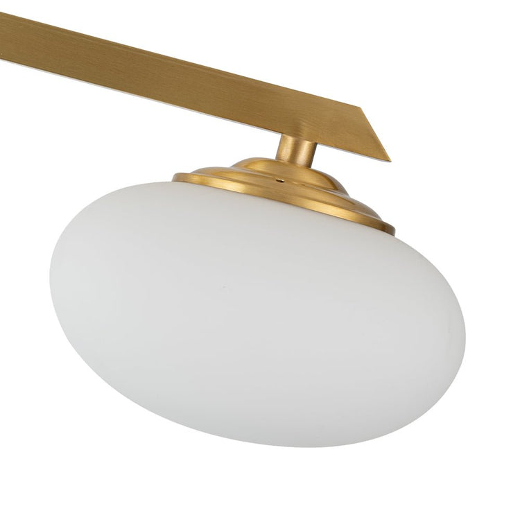 Lustre Salon Branche 6 Lumières en Verre