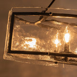 Lustre Cuisine Linéaire 6 Lumières en Verre 100 cm