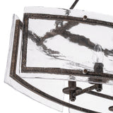 Lustre Cuisine Linéaire 6 Lumières en Verre 100 cm
