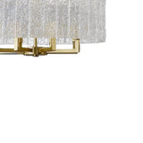 Lustre Cristal Verre 6 Lumières Luxe Dimmable Tambour