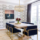 Lustre Cristal Verre 6 Lumières Luxe Dimmable Tambour